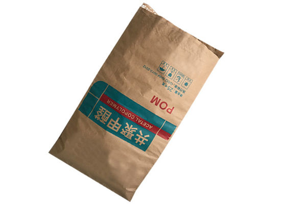 Le matériau de construction 120gsm a soudé à chaud des sacs en papier avec le fond de pincement