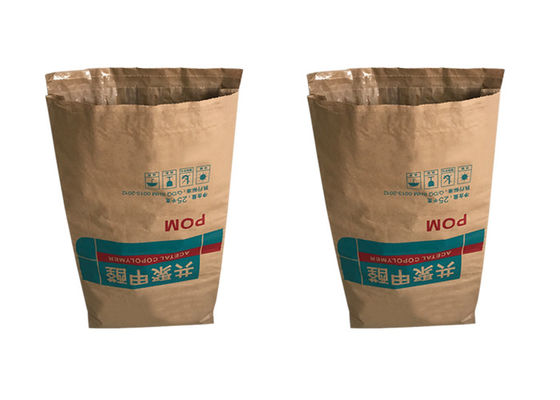 Le matériau de construction 120gsm a soudé à chaud des sacs en papier avec le fond de pincement