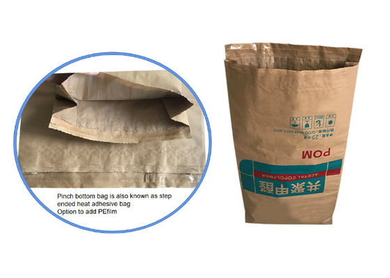 Sacs en papier thermoscellés adhésifs collés de fonte chaude avec l'impression faite sur commande