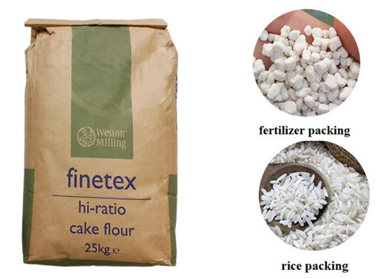sac de papier d'alimentation des animaux de 40kg 50kg pour l'alimentation Cat Litter Seed For Bird de chien