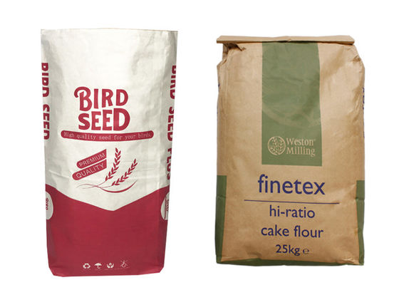 sac de papier d'alimentation des animaux de 40kg 50kg pour l'alimentation Cat Litter Seed For Bird de chien