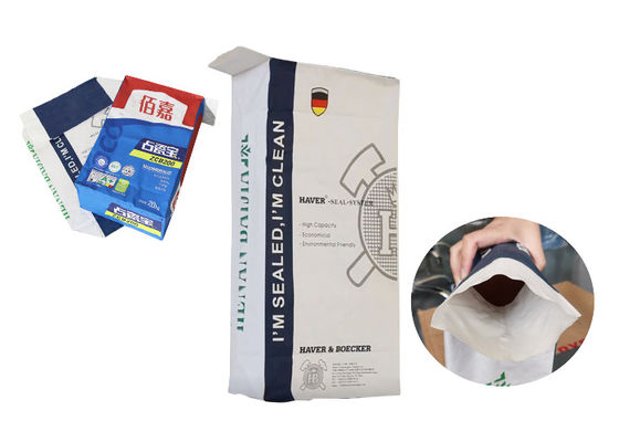 Sacs de valve de papier du sac à papier d'emballage d'amidon prégélatinisé 15kg 20kg 25kg