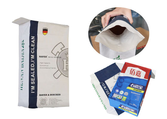 20kg 25kg a collé l'amidon Sugar Packaging Paper Sack de sac de valve de papier d'emballage