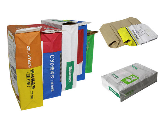les sacs en papier de 20kg 25kg Multiwall Papier d'emballage saupoudrent l'emballage de fécule de pommes de terre