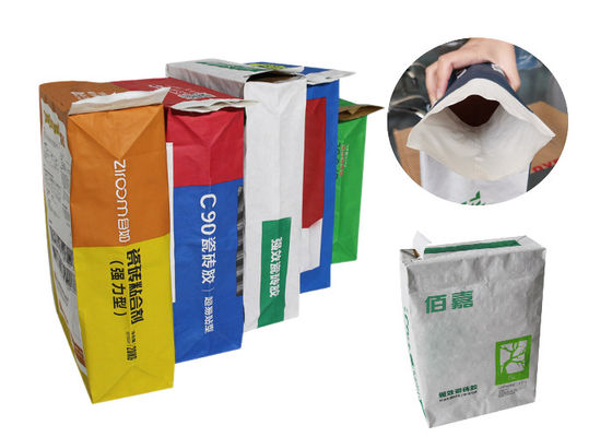 20kg 25kg a collé l'amidon Sugar Packaging Paper Sack de sac de valve de papier d'emballage