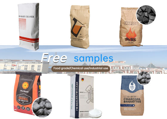 20kg 25kg a collé l'amidon Sugar Packaging Paper Sack de sac de valve de papier d'emballage