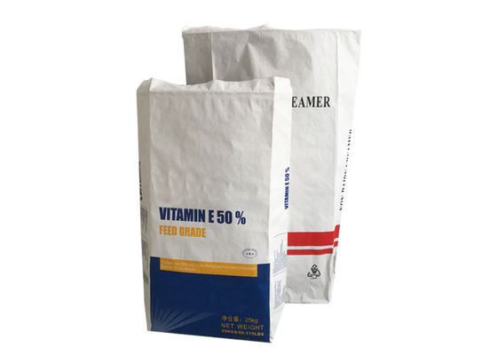 sac de papier réutilisé par sac de papier de fécule de pommes de terre 15kg pour la poudre de assaisonnement de riz de farine