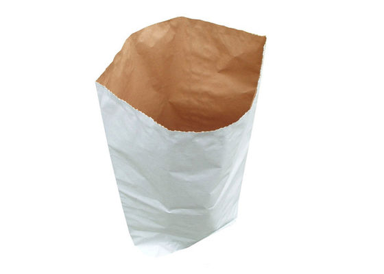 sacs à papier d'emballage réutilisés par sacs en papier de riz de 25kg Brown Multiwall