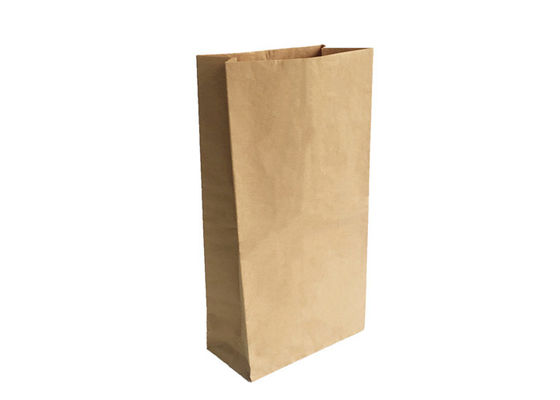 sacs à papier d'emballage réutilisés par sacs en papier de riz de 25kg Brown Multiwall