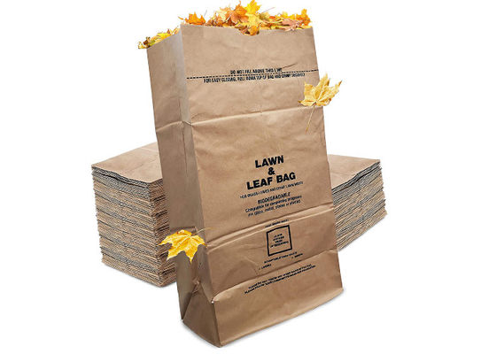 Sac poubelle en papier compostable brun Kraft Eco Friend double couche