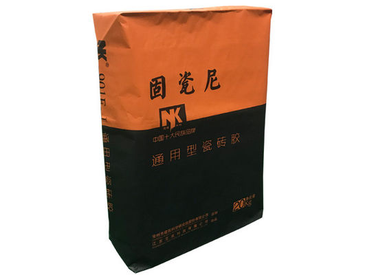 Sac distinct collé à papier de valve de film de PE empaquetant le blanc chimique ou le Brown de matériaux