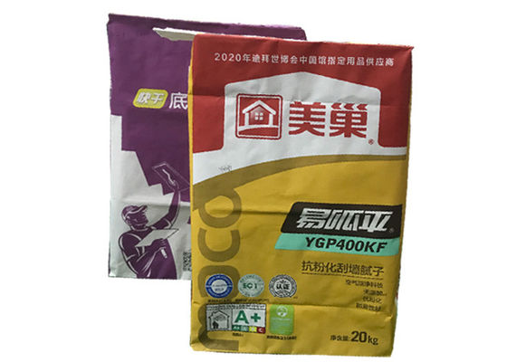 Sac adapté aux besoins du client à sac de valve de papier de 25kg Multiwall emballage pour la fécule de maïs