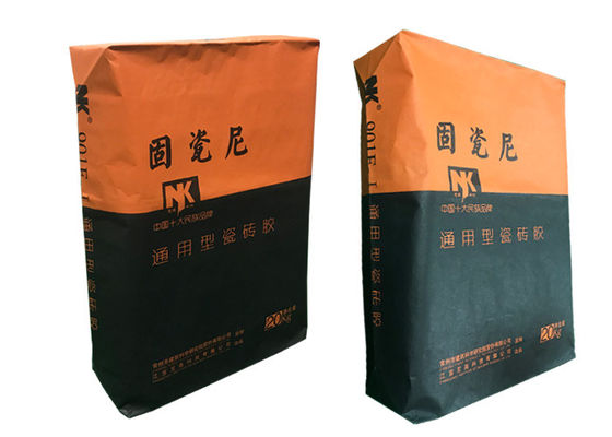 Client imprimant le sac de valve de sac de papier d'emballage de résistance à l'eau pour l'usage industriel 25Kg