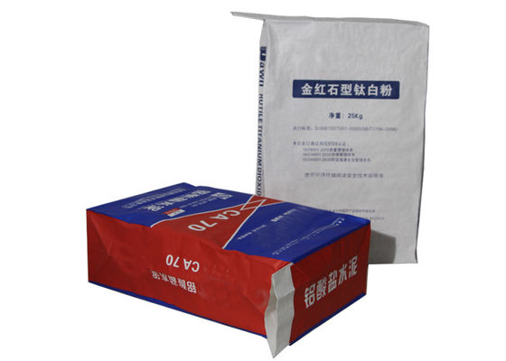 le ciment multi industriel de papier des sacs 20kg 25kg emballage au papier peint 25kg met en sac la stratification de PLA