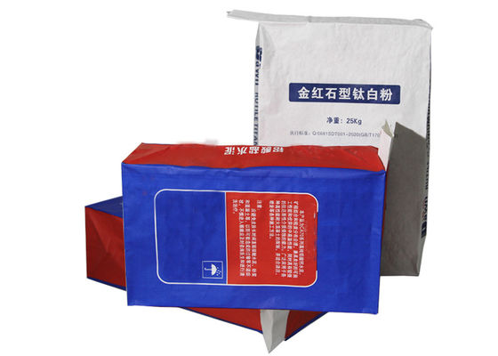 Sac de emballage multicouche 20kg 25kg de sacs en papier de Multiwall de valve collé par taille faite sur commande