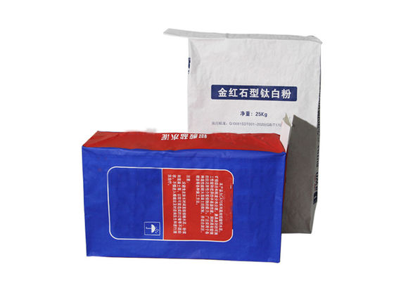 le sac 20kg 25kg de papier de 25kg emballage a adapté le sac aux besoins du client d'emballage de farine de papier d'emballage