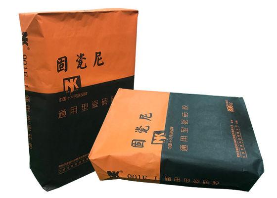 le sac 20kg 25kg de papier de 25kg emballage a adapté le sac aux besoins du client d'emballage de farine de papier d'emballage