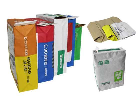 Sac collé chimique de riz basmati de sac à film de PE de sacs en papier de Multiwall de valve ou à papier de revêtement