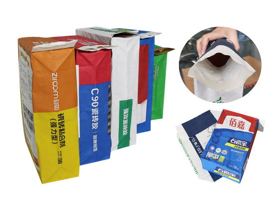 valve collée industrielle Multiwall de sac de papier de 20kg 25kg