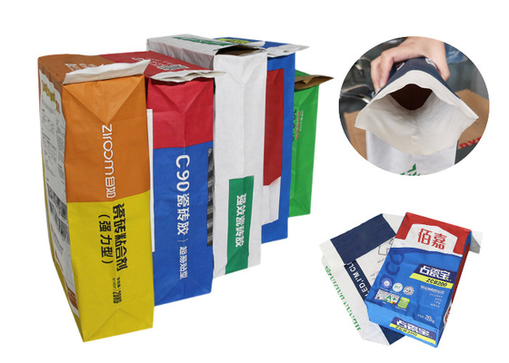 Sac collé chimique de riz basmati de sac à film de PE de sacs en papier de Multiwall de valve ou à papier de revêtement