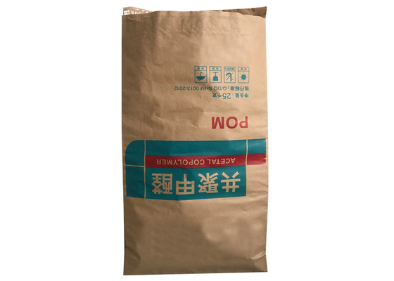 Sac de papier à Multiwall de fin d'étape inférieure de pincement avec la fonte chaude pour des produits de poudre