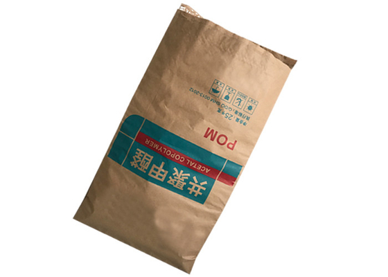 Sac en papier inférieur de pincement d'emballage industriel pour le lait en poudre de fécule de pomme de terre