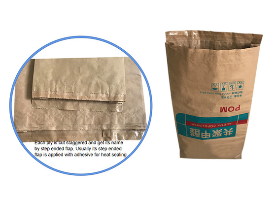 Sac de grande taille de papier d'emballage de catégorie comestible pour la poudre de petit pain de vermicellis cuite à la vapeur par farine