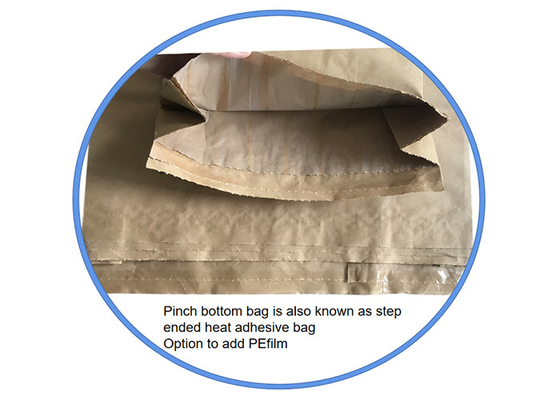 Sacs en papier industriels de 25 kg biodégradables personnalisés