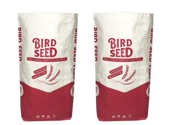 sac de papier de empaquetage dégradable de 20kg 25kg pour le lait en poudre d'amidon de farine de fécule de pommes de terre