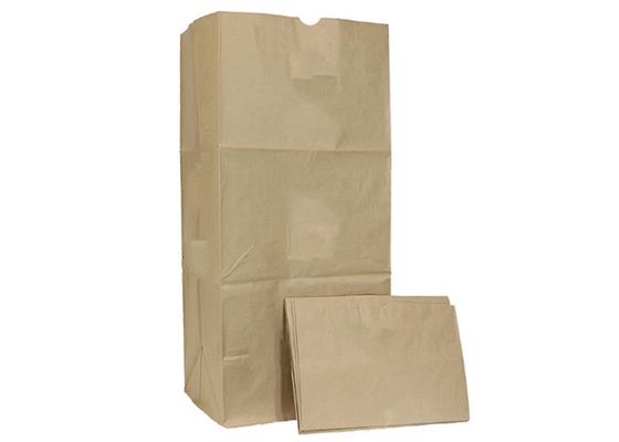 Sacs en papier inférieurs de Multiwall Papier d'emballage de feuilles de pelouse de bloc sacs en papier de pelouse de 30 gallons