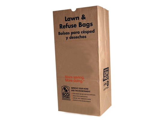 Sacs en papier ouverts de pelouse de Multiwall Papier d'emballage de bouche 300mm 400mm 900mm