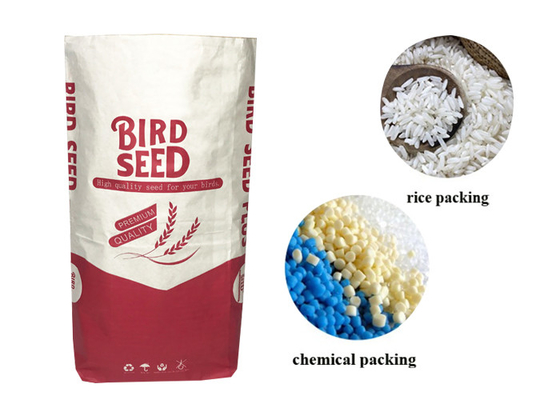 catégorie comestible de protection d'humidité de sacs en papier de 15kg 20kg 25kg Multiwall Papier d'emballage