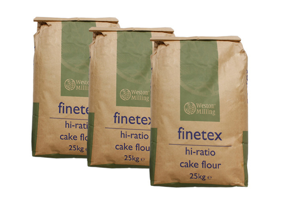 1-4 sacs multi à papier peint de pli pour l'emballage de farine de froment panifiable