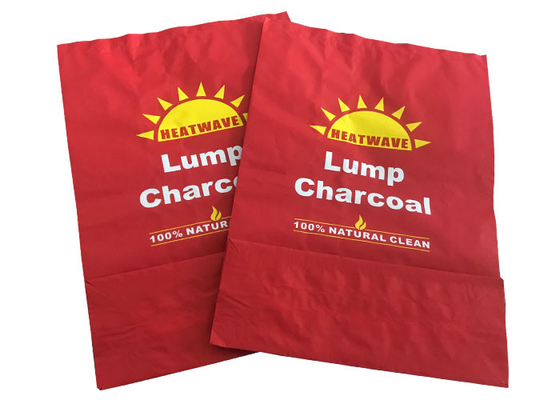 Sacs ouverts de charbon de bois du barbecue 5kg de capacité de sacs en papier de Multiwall de bouche cousus par fond de place