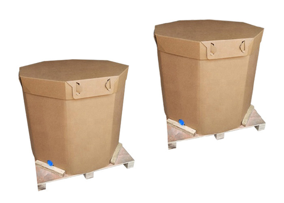 Conteneur liquide de papier recyclable 220l de réservoir du paquet IBC avec la valve
