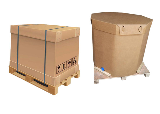 Boîtes de empaquetage flexibles de catégorie comestible de conteneur de papier jetable pliable de 1000 litres IBC