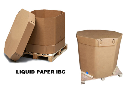 Conteneur de papier liquide jetable de 1000l IBC avec de l'huile de noix de coco et Juice Use de sac de revêtement