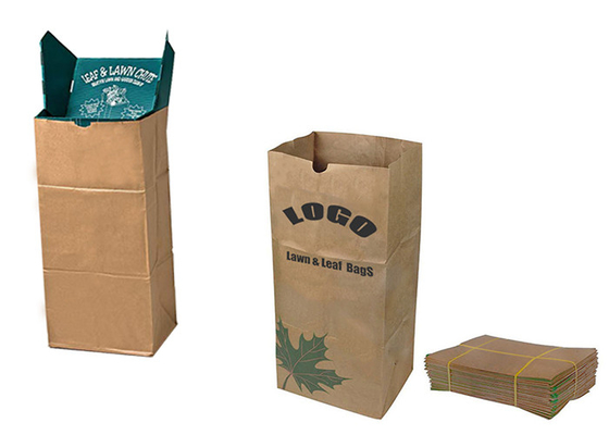 Logo Lawn Paper Bags fait sur commande grande capacité de 30 gallons