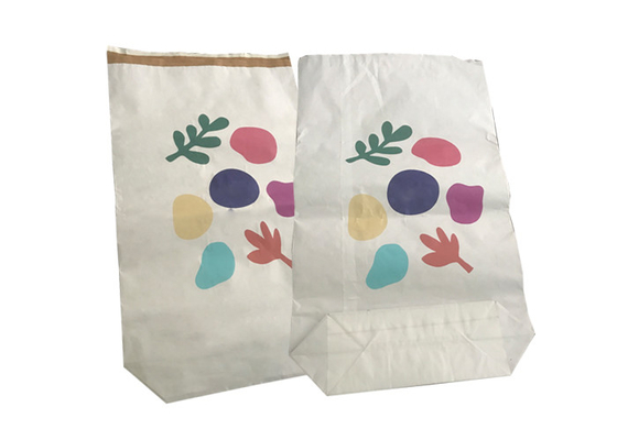 La personnalisation 3 couches a soudé à chaud l'ouverture de poche de trapèze de sacs en papier