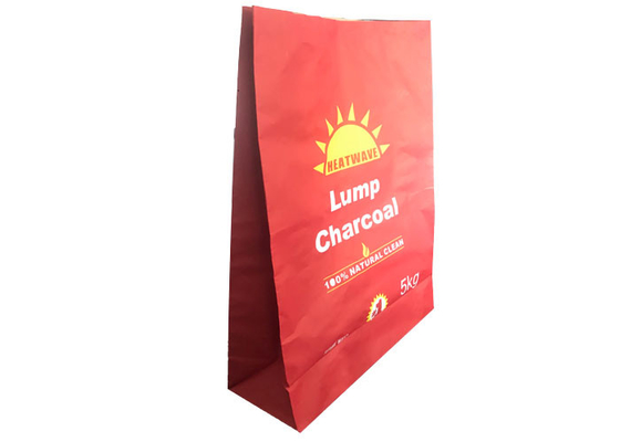 Sac ouvert cousu à papier de sacs de charbon de bois des sacs en papier 5kg de Multiwall Papier d'emballage de bouche