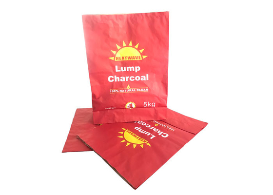 Couche multiple Logo Size fait sur commande de sacs en papier de Multiwall Papier d'emballage de charbon de bois