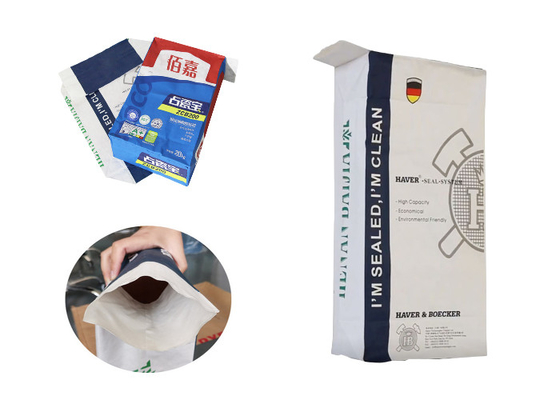 L'emballage collé de papier de Multiwall emballage de valve met en sac 25kg pour la poudre chimique