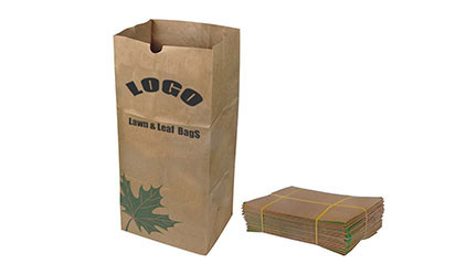 Sacs en papier biodégradables de pelouse de papier de Multiwall emballage 30 gallons pour des feuilles