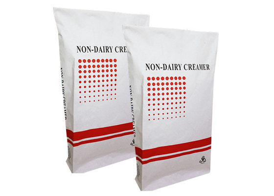 Cellulose collée 20kg imperméable 25kg de catégorie comestible de sacs en papier de Multiwall